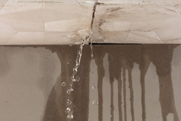 Professional Burst Pipe Cleanup technician working in Blandford, MA